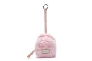 Matin Kim Soft Fur Mini Cube Pouch Pink AC018