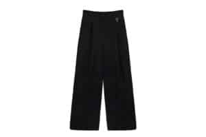 Matin Kim Tuck Pocket Point Wide Pants Black PT052
