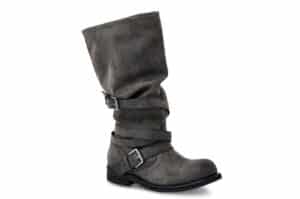 NEGATIVE THREE 25FW Slouchy Long Boots Dusty Grey