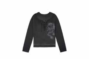 REGEN ZONE 25FW SIAU Dragon Printed Double-Layer Long Sleeve Black