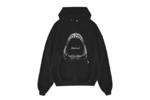 Represent Shark Jaws Hoodie Off Black
