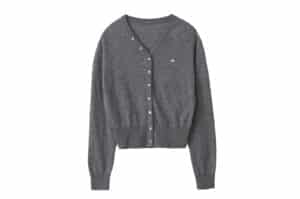 Rolarola Wool Blended V-Neck Cardigan Gray
