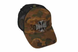 SOULDIVE 24SS Ink Washed Distressed Mesh Baseball Cap Camo