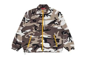 Supreme Contrast Zip Track Jacket Snow Camo