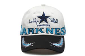 SONGAADON Centipede Embroidered Peaked Cap White