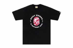 BAPE ABC Camo Busy Works Sta Tee Black/Pink