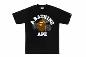 BAPE Firework College Tee Black
