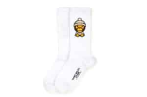 BAPE Winter Baby Milo Socks White