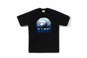 Bape Snow Ape Head Tee Black