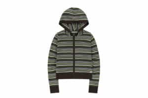 Coyseio Soft Knit Zip-Up Stripe
