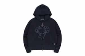 Coyseio Vintage Tape Hood Zip-Up Navy