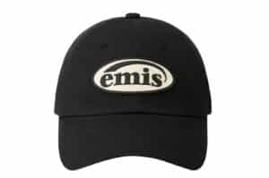 Emis Rubber Patch Ball Cap Black