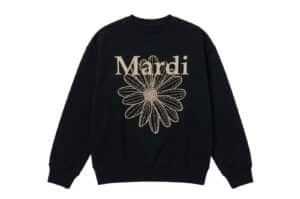 Mardi Mercredi Flowermardi Crewneck Black Taupe