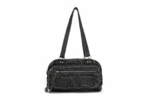 Matin Kim Dust Denim One Pocket Shoulder Bag Black BG028