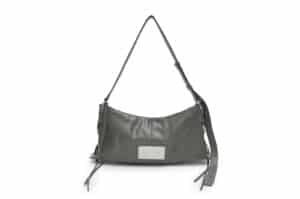 Matin Kim Eyelet Shirring Shoulder Bag Grey BG004