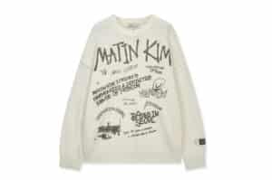 Matin Kim Graffiti Artwork Knit Pullover Ivory PO002