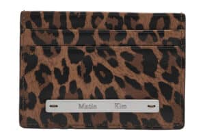 Matin Kim Leopard Vintage Card Wallet Brown WL010