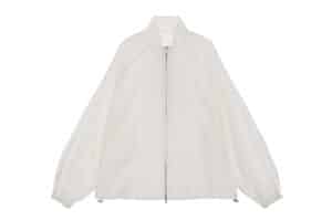 Matin Kim Logo Coating Jumper For Men Ivory JP502