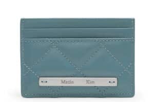 Matin Kim Puff Quilt Card Wallet Blue WL006