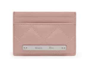 Matin Kim Puff Quilt Card Wallet Pink WL006