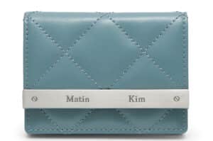 Matin Kim Puff Quilt Wallet Blue WL004
