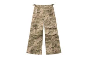 REGEN ZONE Camo Patterned Removable Pants Brown