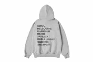 ADLV Dust Blur Effect Hoodie Grey