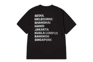 ADLV Dust Blur Effect Short Sleeve Tee Black