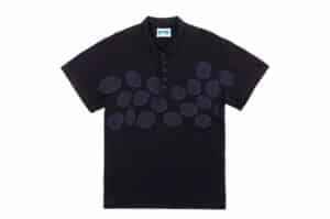 COUPURE Shell Pattern Polo Tee Black
