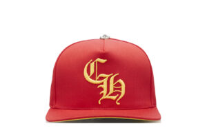 Chrome-Hearts-CH-Silver-Button-Hat-Red-Yellow