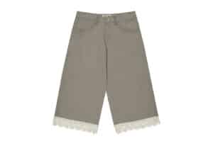 Coyseio Knit Lace Pants Ash Brown