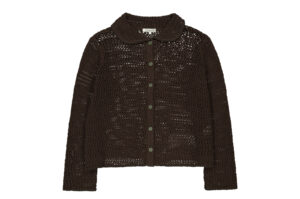Coyseio Net Knit Cardigan Brown