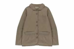 Coyseio Raw Edge Cotton Jacket Ash Brown