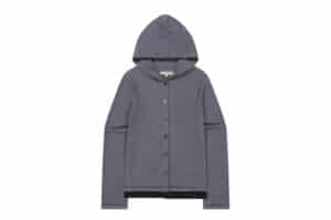 Coyseio Twofold Button Up Hoodie Charcoal