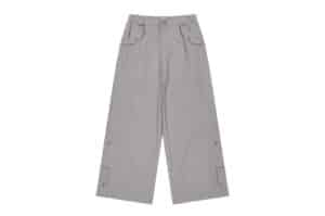 Coyseio Washed Button Tab Pants Grey