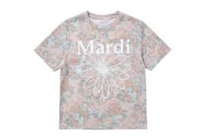 Mardi Mercredi Flowermardi Slim Fleur Tee Indipink White