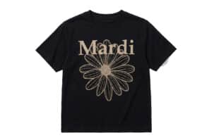 Mardi Mercredi Flowermardi Slim Tee Black Taupe