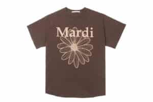 Mardi Mercredi Flowermardi Tee Brown Taupe
