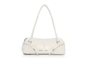 Matin Kim Curve Zip Baguette Bag Light Grey BG003