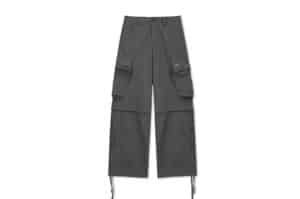 Matin Kim Detachable Cargo Pants Charcoal PT002