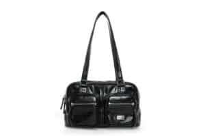 Matin Kim Double Pocket Brick Shoulder Bag Black BG029