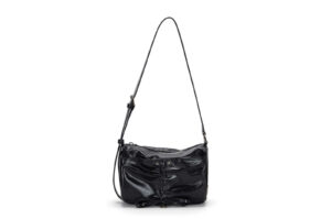 Matin Kim Front Shirring Ribbon Mini Bag Black BG019