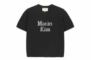 Matin Kim Half Sleeve Logo Pullover Black PO007