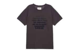 Matin Kim Ink Lettering Top Charcoal TS023