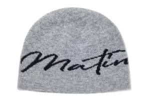 Matin Kim Matin Logo Script Beanie Grey BN001