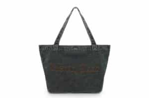 Matin Kim Matin Stitch Denim Shoulder Bag Black BG712