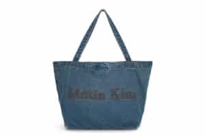 Matin Kim Matin Stitch Denim Shoulder Bag Blue BG712