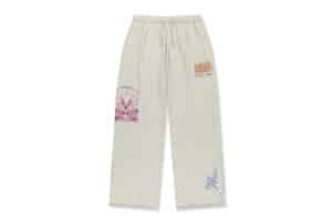 Matin Kim Sketch Graffiti Waffle Pants Light Beige PT012