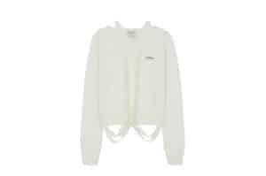 Matin-Kim-String-Detail-Knit-Cardigan-Cream