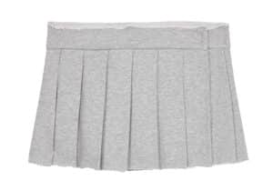 OPEN YY Pleats Layered Jersey Skirt Grey